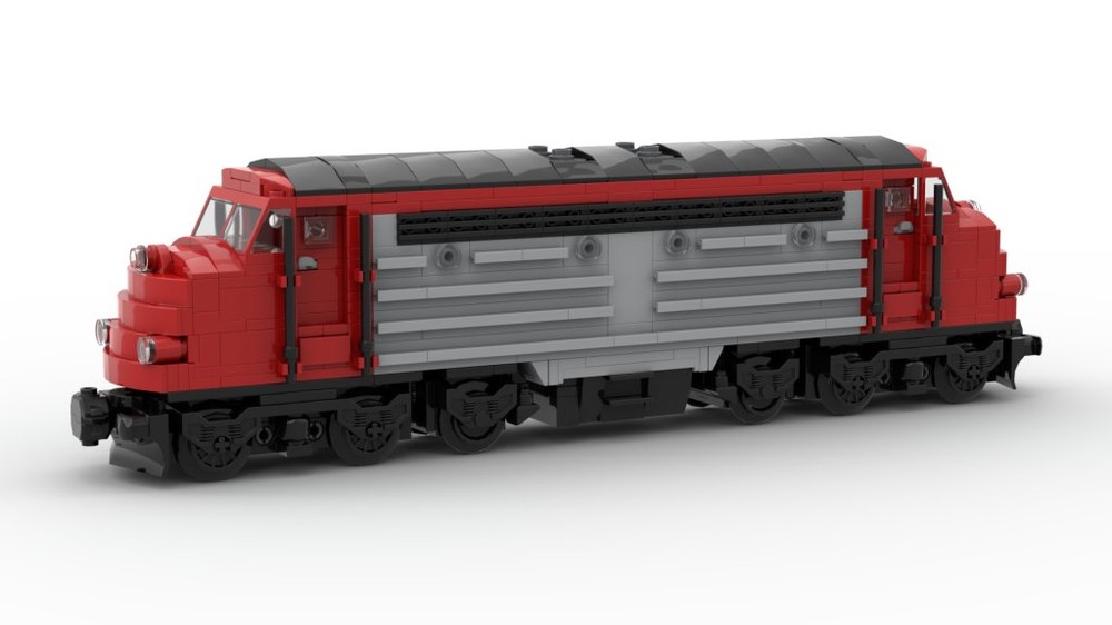 Lego Nohab locomotive from the german private railway NEG