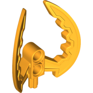 Lego Large Figure Weapon, Claw, Climbing Claw / Kodan Ball Half (Toa Nuva) / Bright Light Orange