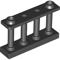 Lego Fence Spindled 1 x 4 x 2 [2 Top Studs] / Black