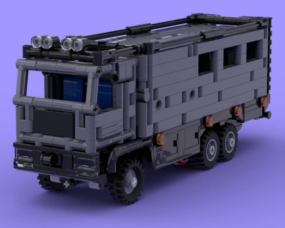 Lego mini MAN tgs 6 wheels expedition truck