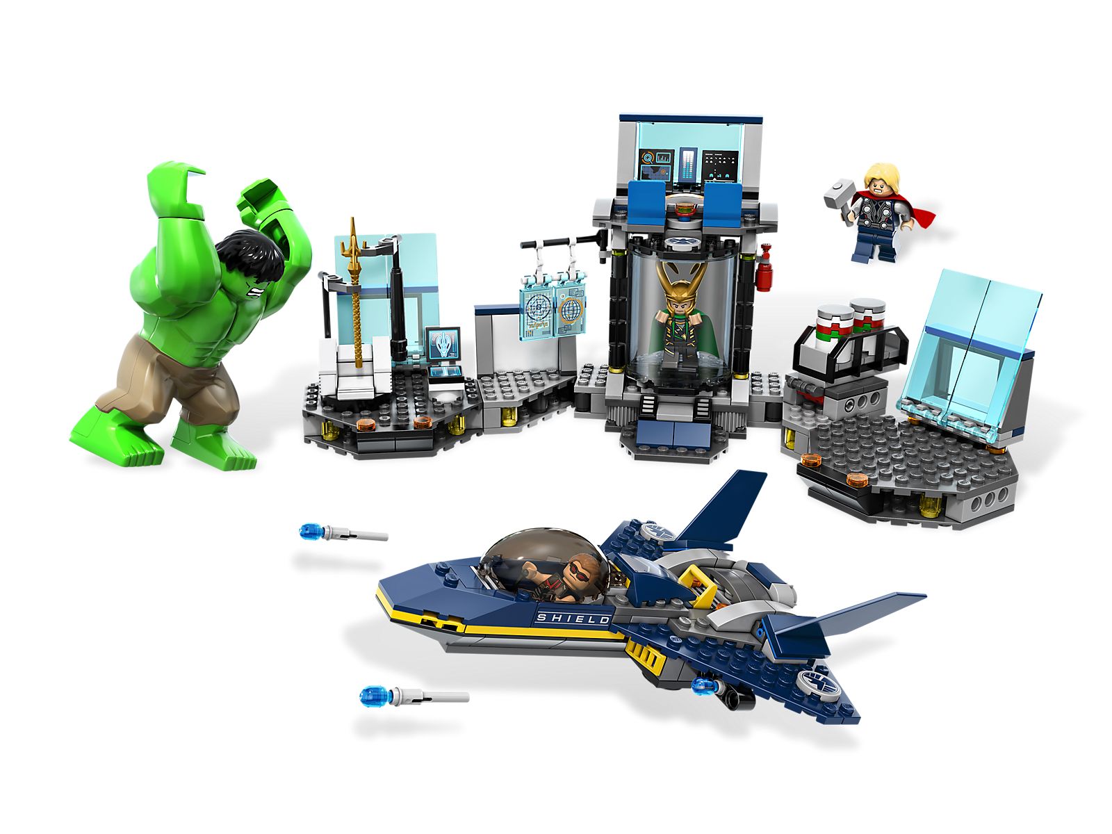 Lego Hulk's Helicarrier Breakout