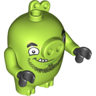 Lego Animal, Pig, King / Lime
