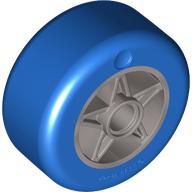 Lego Wheel 30 x 20 with Blue Tire Pattern