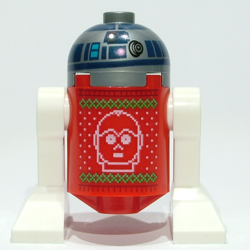 Lego Astromech Droid, R2-D2, Red Holiday Sweater