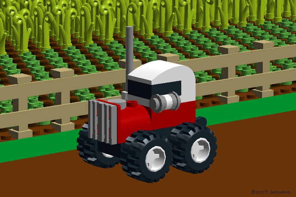 Lego Tiny Red Tractor
