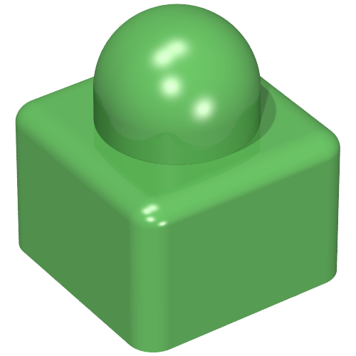 Lego Primo Brick 1 x 1 / Bright Green