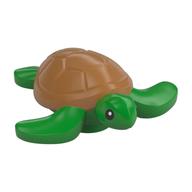 Lego Animal, Turtle / Sea Turtle with Black Eyes, Medium Nougat Shell Print