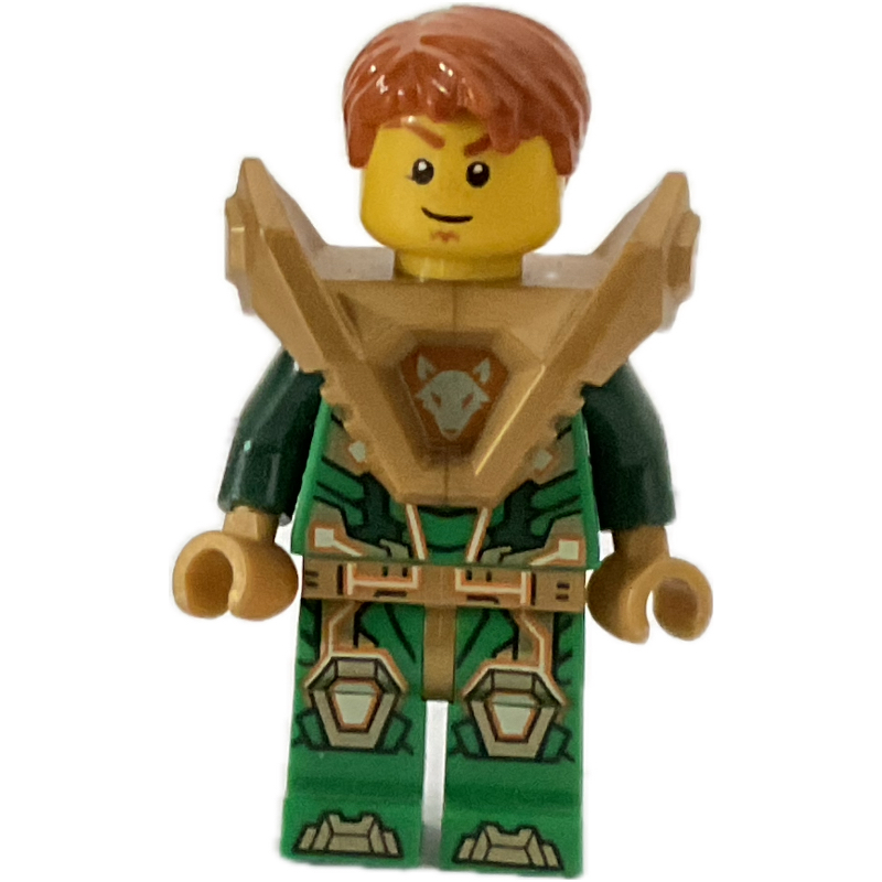 Lego Aaron Fox with Hair and Shoulder Armor