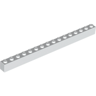 Lego Brick 1 x 16 / White