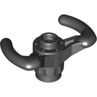 Lego Technic Steering Wheel Pilot's Yoke [Closed Top] / Black