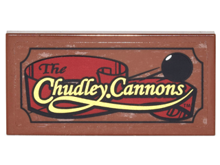 Lego Tile 2 x 4 with 'The Chudley Cannons' Pattern (Sticker) - Set 4840