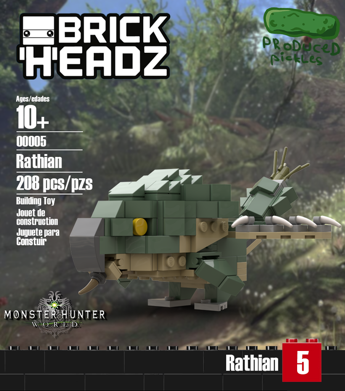 Lego Rathian redesign (Monster Hunter World)