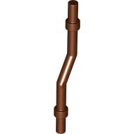Lego Bar 6L with Stop Rings and Double Bent / Reddish Brown