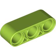 Lego Technic Beam 1 x 3 Thick / Lime