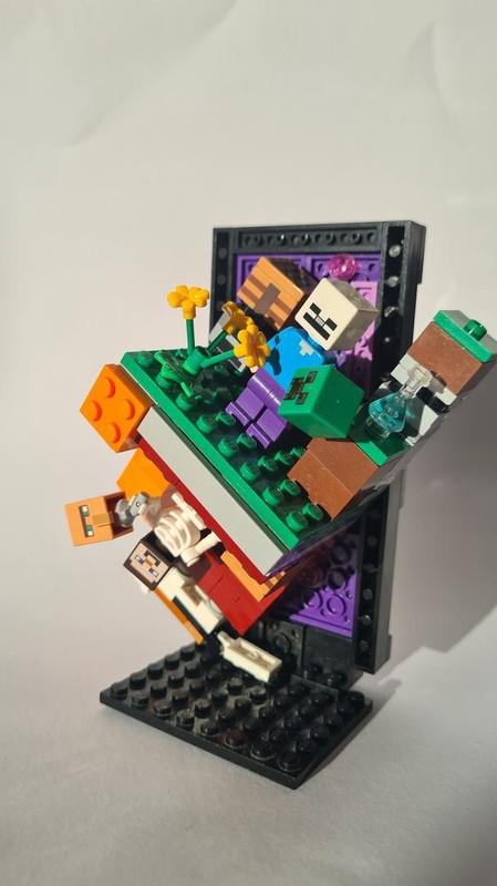 Lego 8x8 Minecraft upside down world