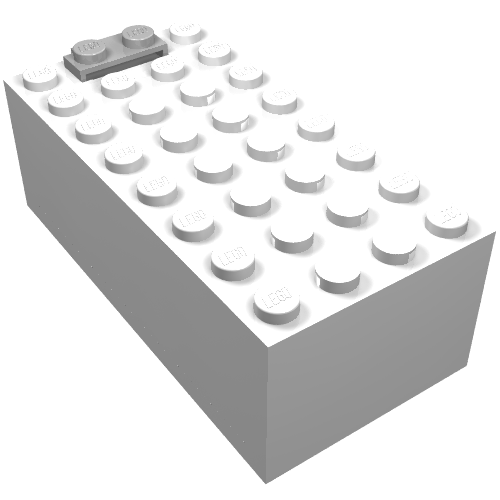 Lego Battery Box, 9V Small [Complete Assembly] / White