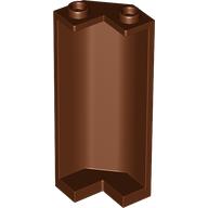 Lego Panel 2 x 2 x 5 Corner / Reddish Brown