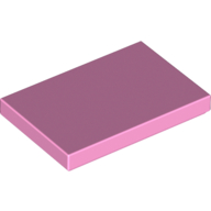 Lego Tile 2 x 3 / Bright Pink
