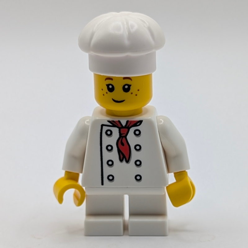 Lego Chef, White Short Legs