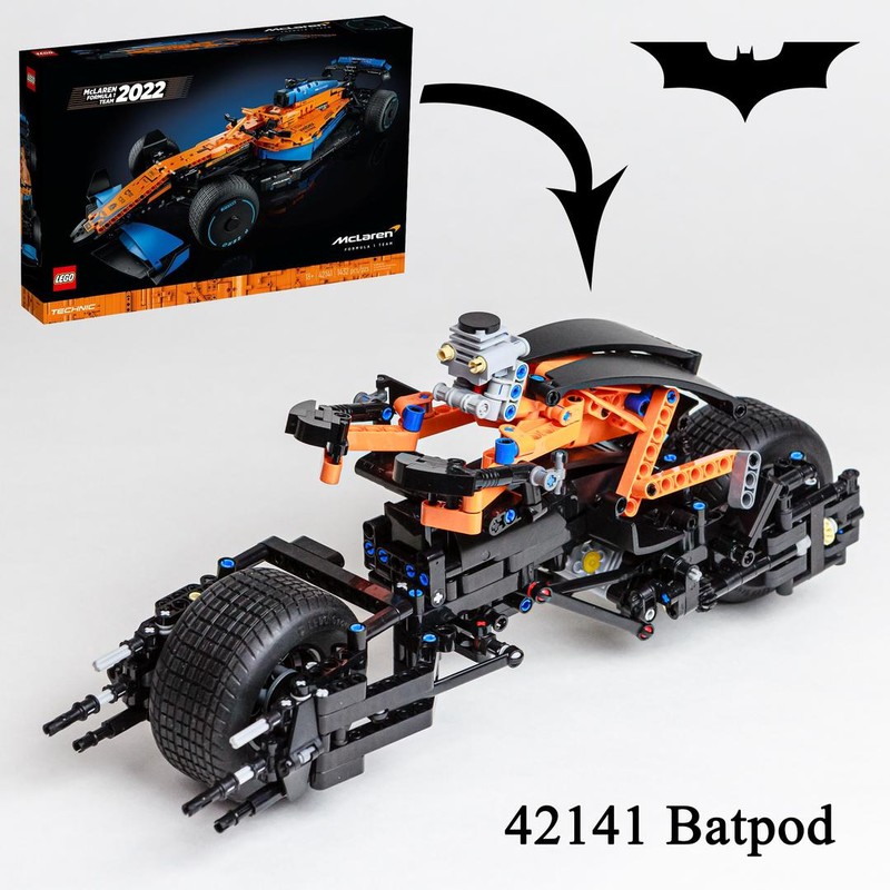 Lego Batpod (42141 McLaren Formula 1 c-model)