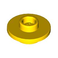 Lego Equipment Cup / Teacup Saucer with Recessed Stud on Top [Plain] / Yellow