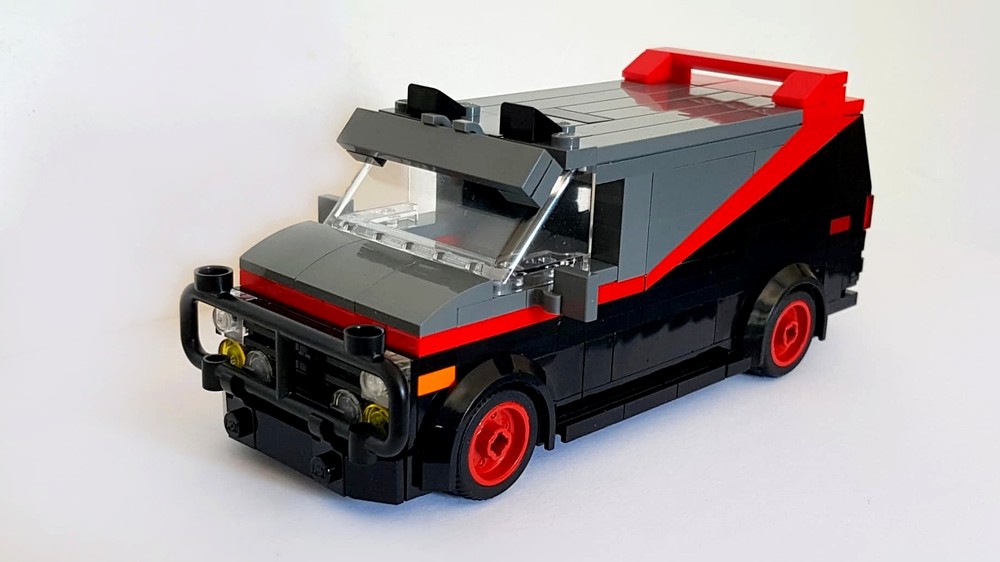 Lego A-Team Van in minifig scale