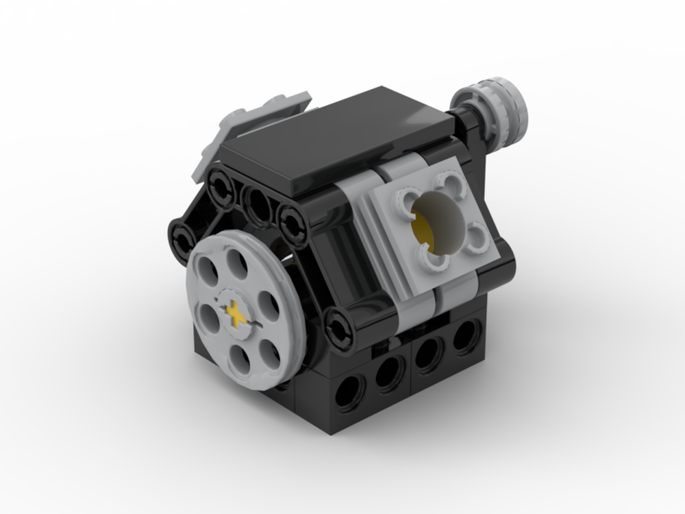 Lego Compact hand-cranked V-twin