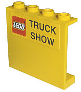 Lego Panel 1 x 4 x 3 - Hollow Studs with LEGO Logo and 'TRUCK SHOW' Pattern (Sticker) - Set 2148