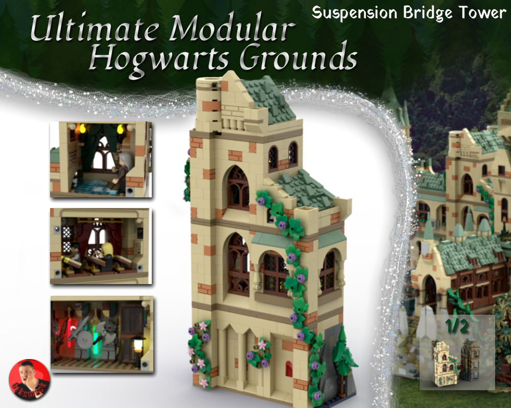 Lego HP Modular - Suspension Bridge Tower