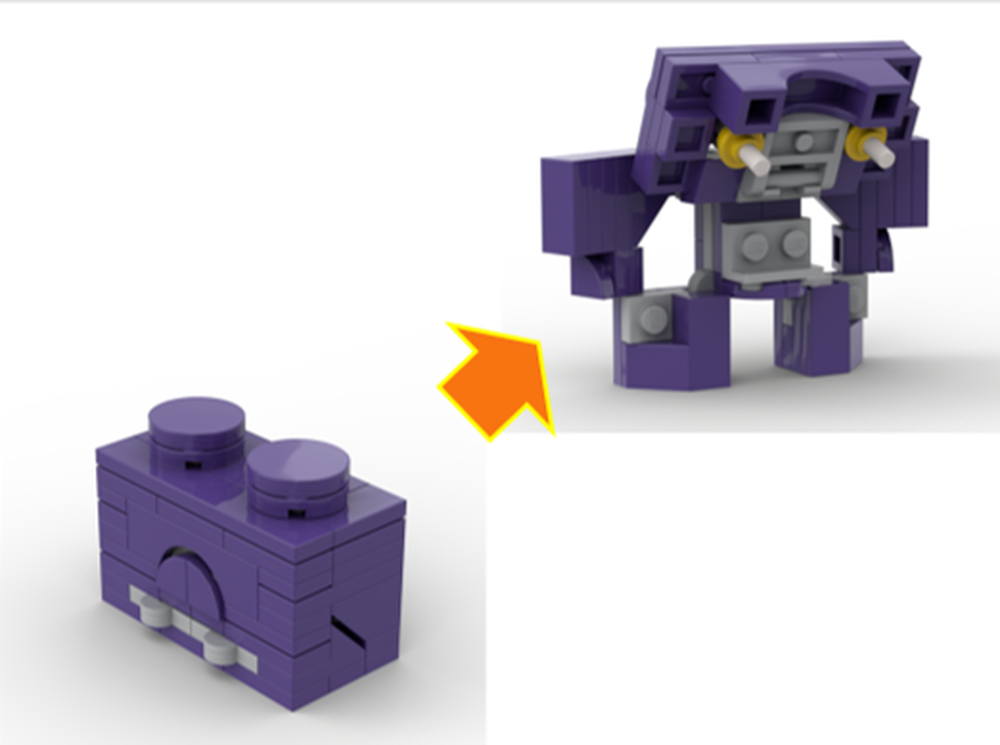 Lego 1x2 Brickformer (Purple)