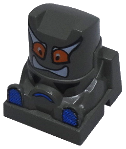 Lego Racer Driver Head, Brick Special 2 x 2 Square [Plain]