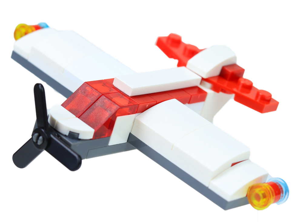 Lego Simple single-engine aircraft.