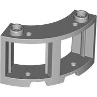 Lego Window Round 3 x 3 x 2 / Light Bluish Gray