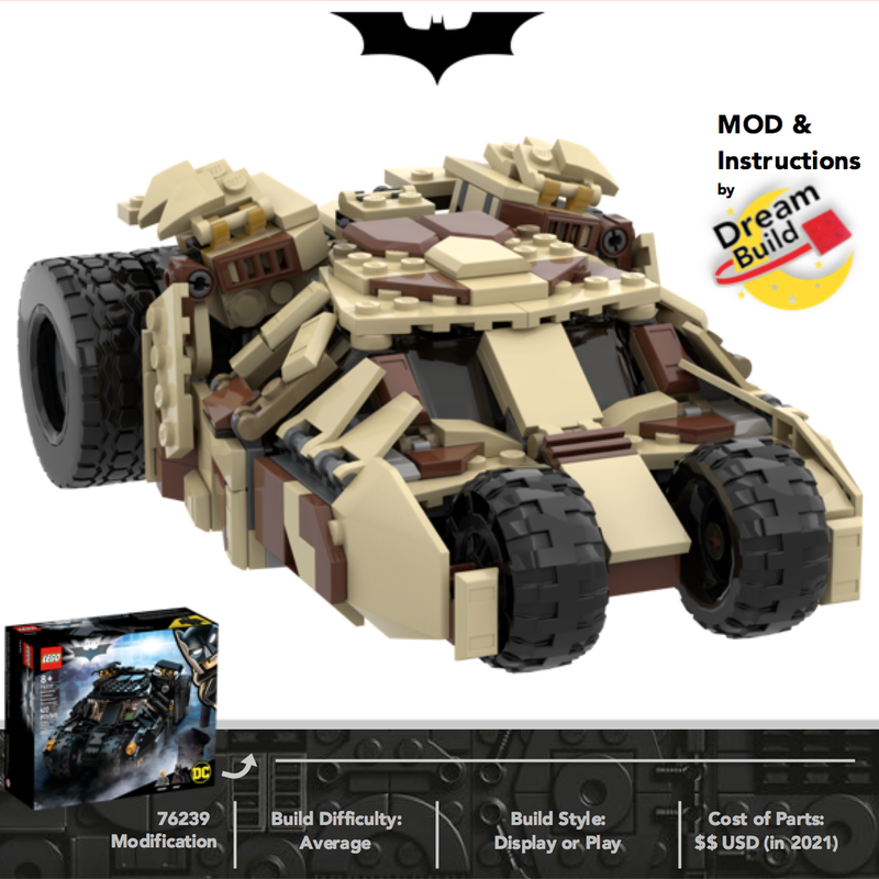Lego The Tumbler - Camo Batmobile (76239 MOD)