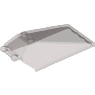 Lego Windscreen 8 x 4 x 2 with Handle and 2 Studs [Solid Studs] [Plain] / Trans-Brown