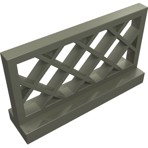 Lego Fence Lattice 1 x 4 x 2 / Dark Gray