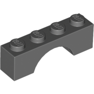 Lego Brick Arch 1 x 4 / Dark Bluish Gray