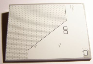 Lego Slope 10 6 x 8 with SW Red Five X-wing Starfighter Upper Right Wing Panel Pattern (Sticker) - Set 10240