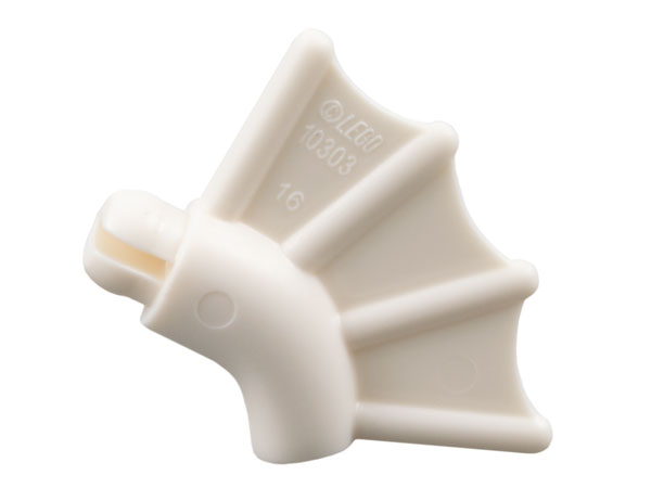 Lego Arm with Wing, Bat / White