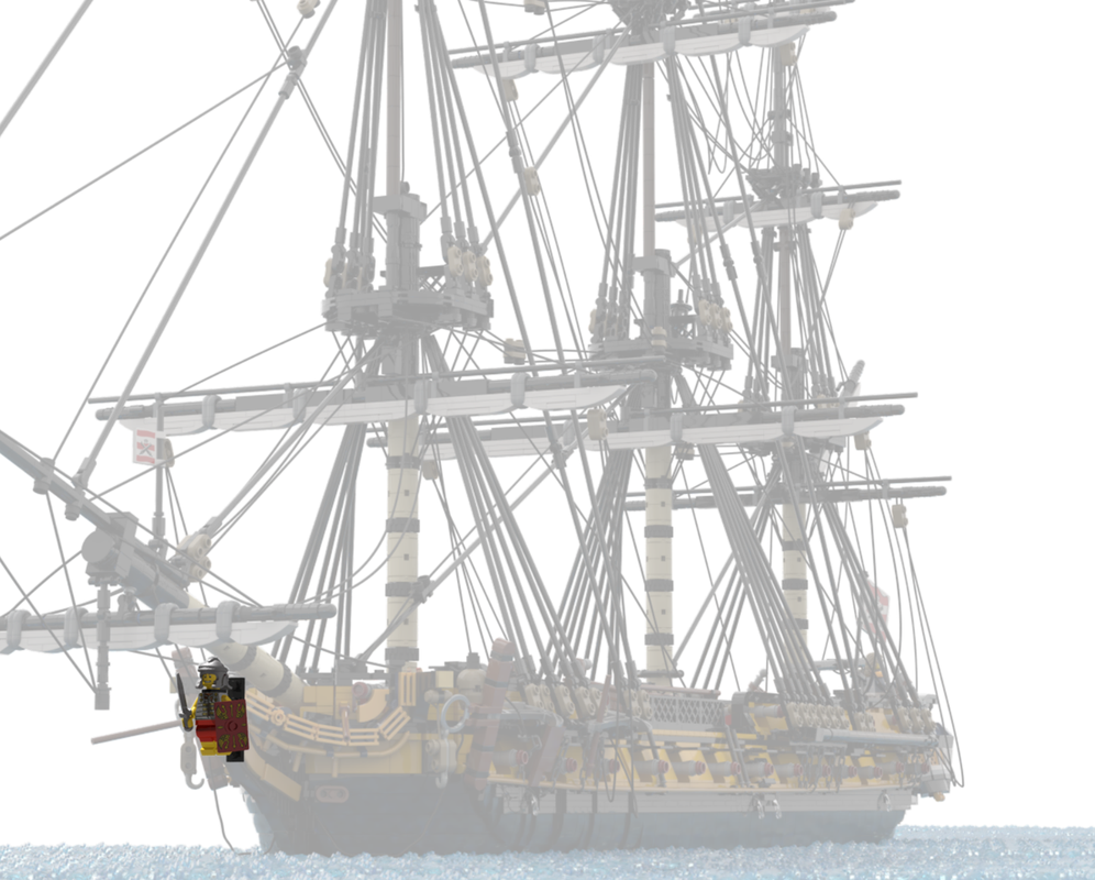 Lego Figurehead modification for HMS Euryalus