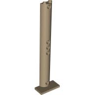 Lego Support Half Round 2 x 4 x 13 / Dark Tan