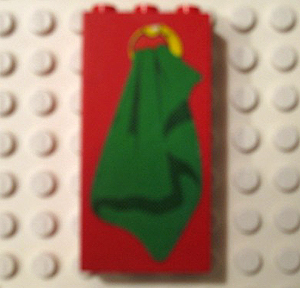 Lego Brick 1 x 3 x 5 with Towel Pattern (Sticker) - Set 230-1
