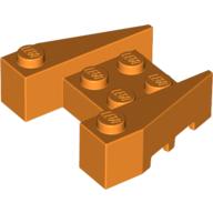 Lego Brick Wedged 3 x 4 [Stud Notches] / Orange