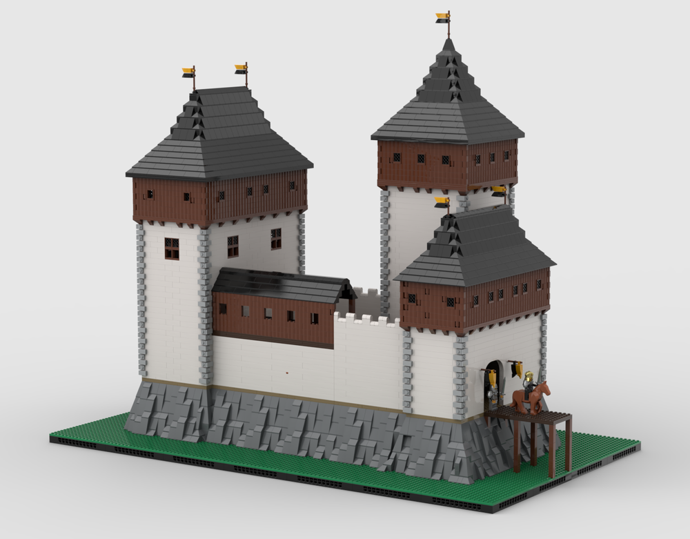 Lego Bohemian style medieval castle