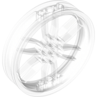 Lego Wheel 75 x 17 Motorcycle / Trans-Clear