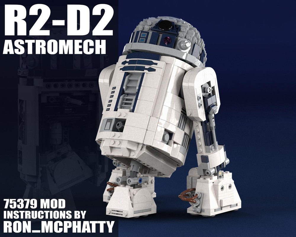 Lego R2-D2 Retractable Middle Foot set 75379 MOD