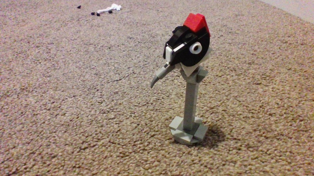 Lego Collectable Bird Heads: Downy Woodpecker
