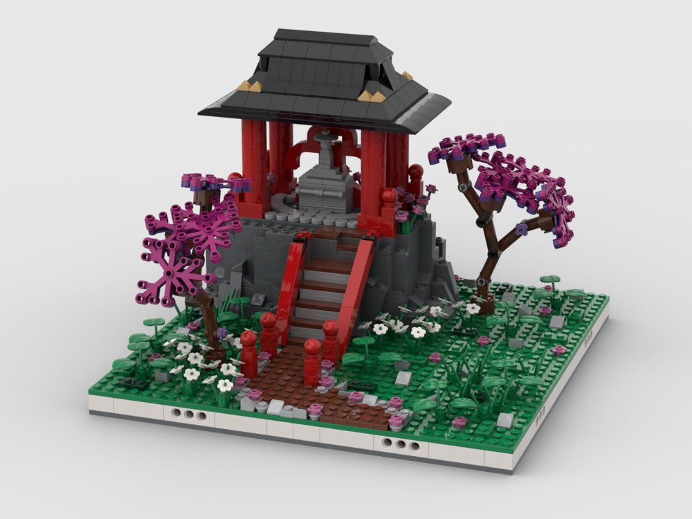 Lego Chinese Temple Diorama