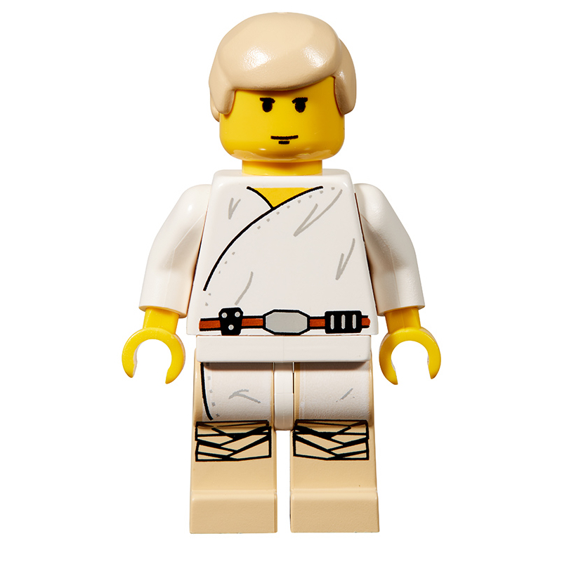 Lego Luke Skywalker, White Robe, Yellow Skin (3626b Head)