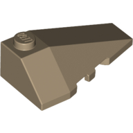 Lego Brick Wedged, Sloped 4 x 2 Triple Right / Dark Tan